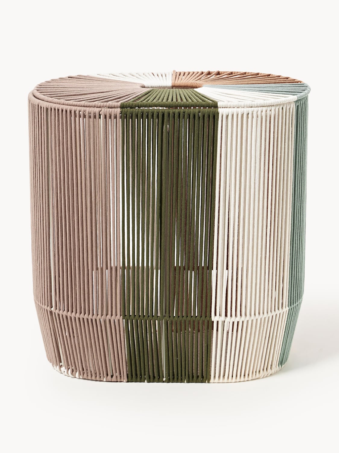 Valbrona Handwoven Double Laundry Basket in Rope