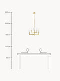 Urbino Ribbed Glass Chandelier