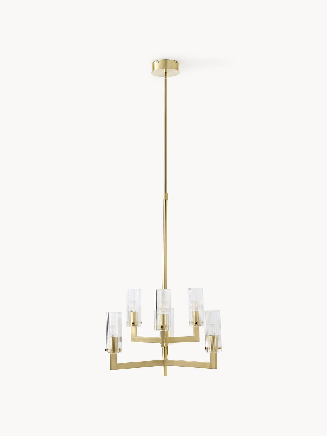 Urbino Ribbed Glass Chandelier