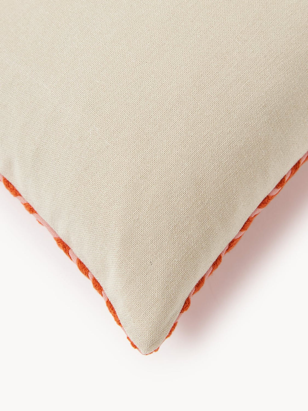 Zavattarello Cushion Cover with Embroidered Lettering
