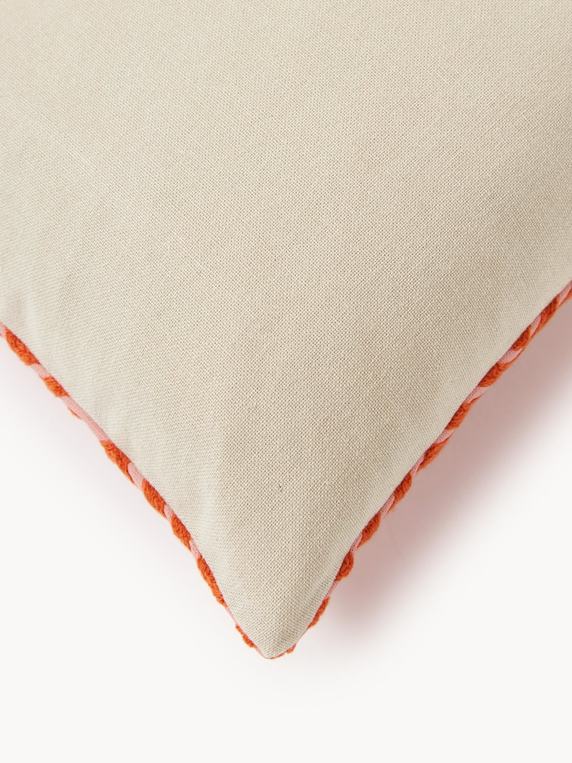 Zavattarello Cushion Cover with Embroidered Lettering