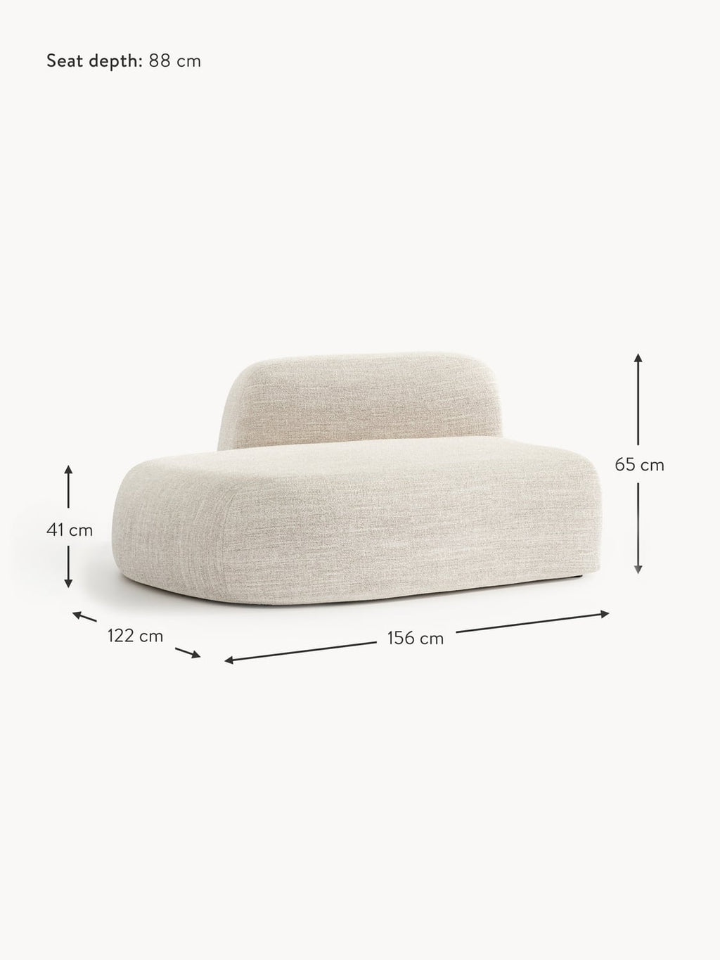 Bellara Bouclé Chaise Module