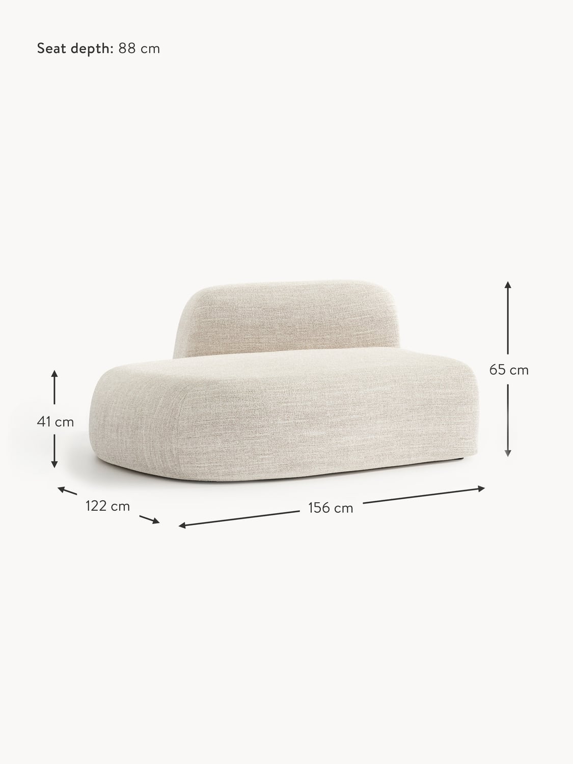 Bellara Bouclé Chaise Module