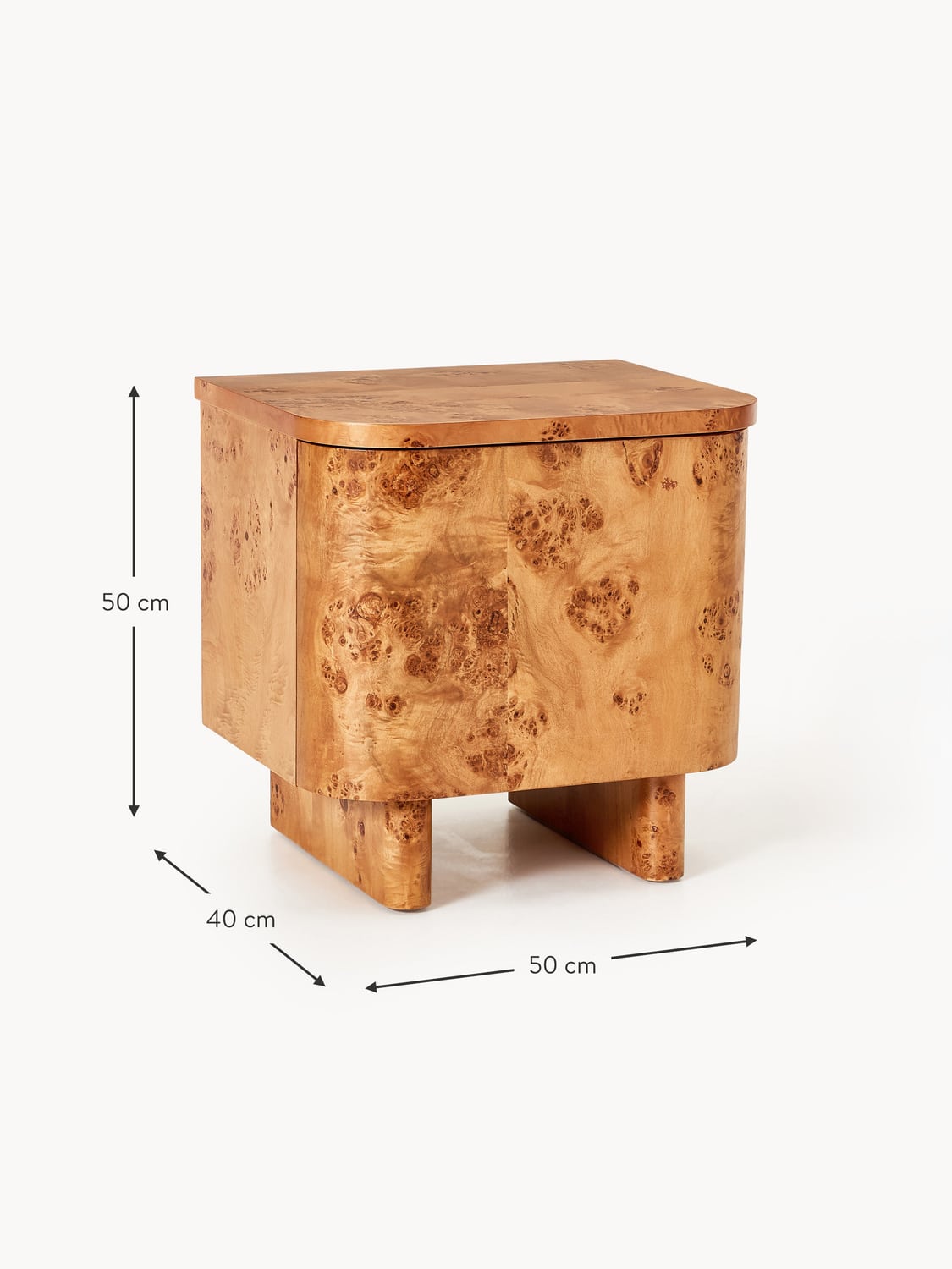 Onno Wooden Bedside Table