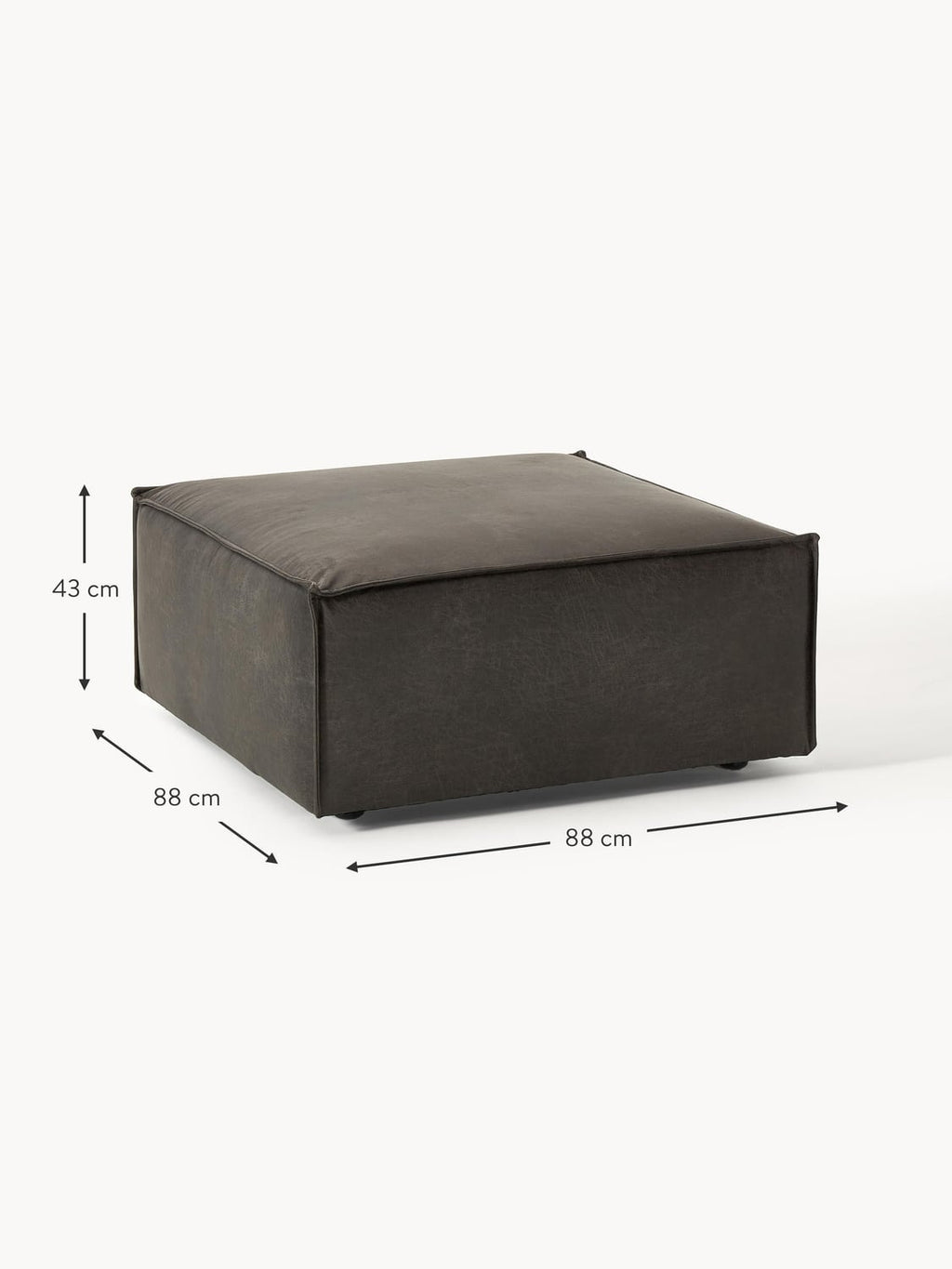 Tavordo Leather Ottoman