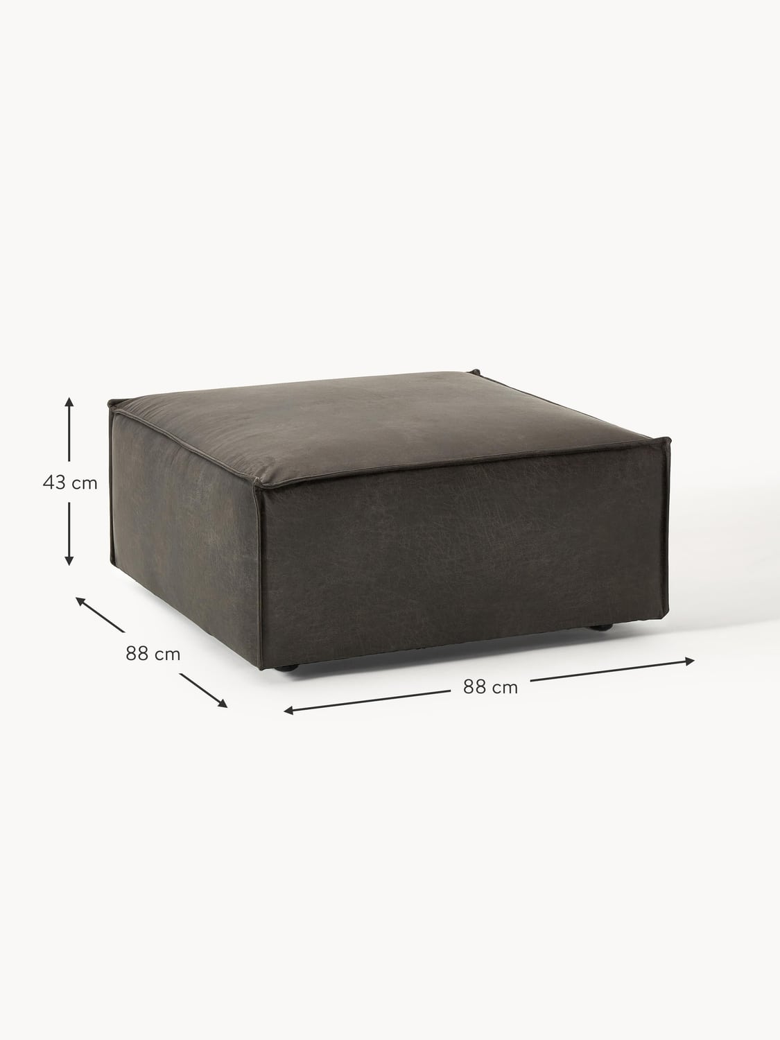 Tavordo Leather Ottoman