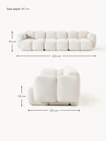 Valbrona Bouclé Modular Sofa (4-seater)