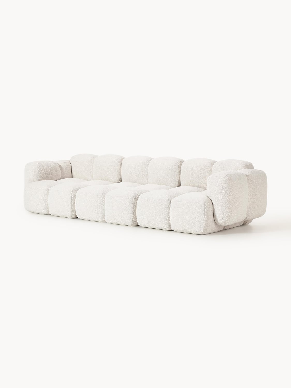 Valbrona Bouclé Modular Sofa (4-seater)