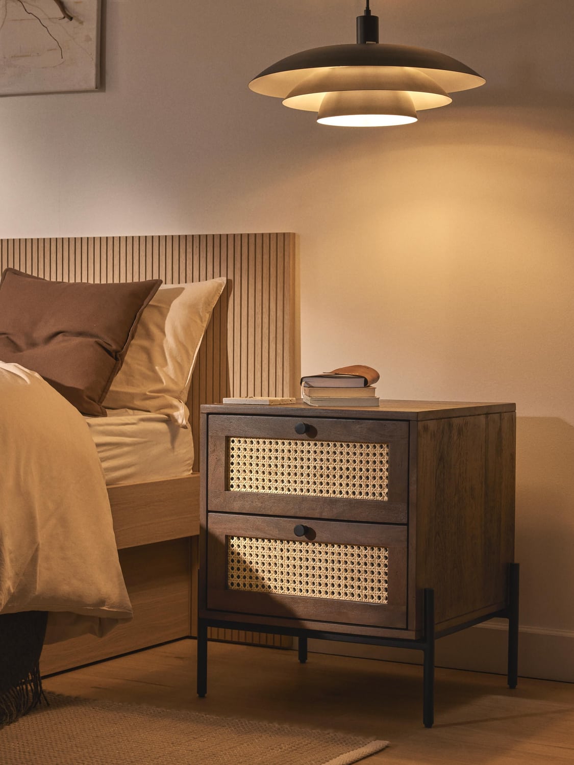 Bellagio Bedside Table with Drawers