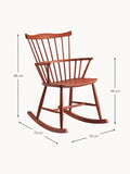 Ronago J52G Handmade Beech Wood Rocking Chair