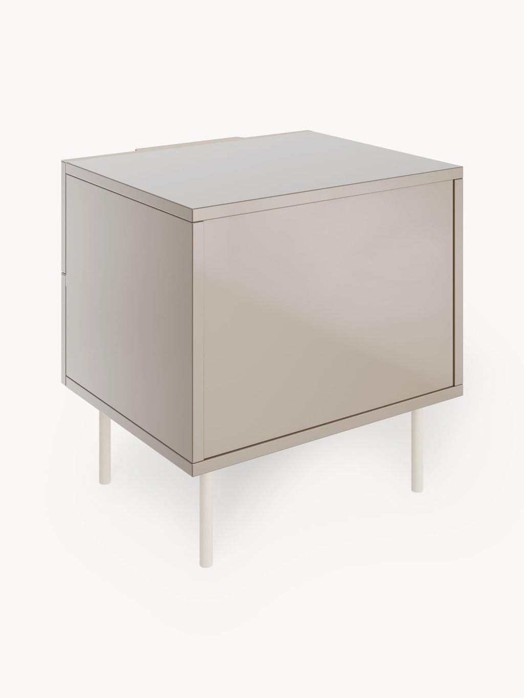 Cermenate High-Gloss Bedside Table