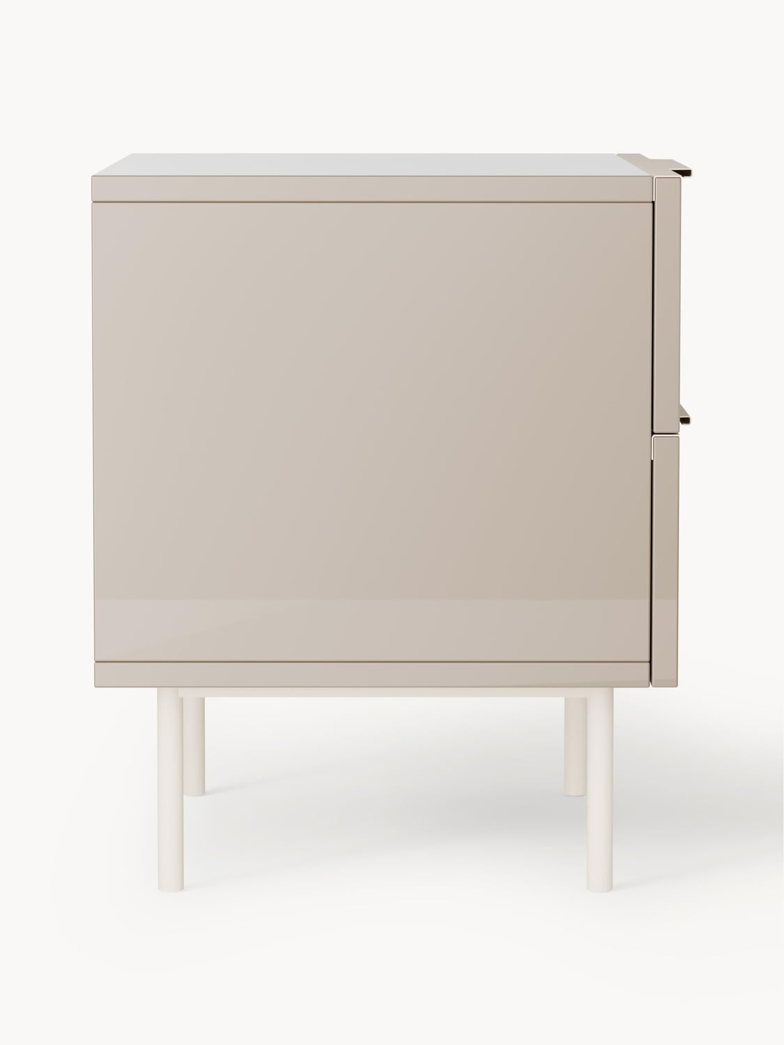 Cermenate High-Gloss Bedside Table