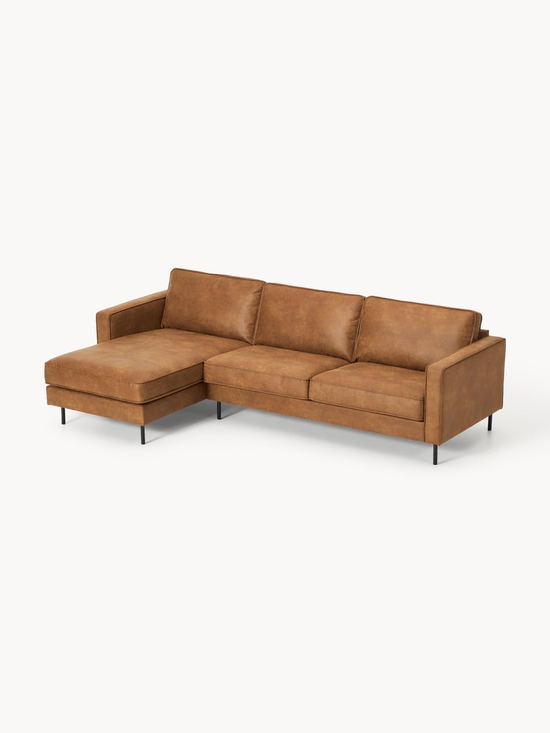 Pellio Leather Corner Sofa (3-seater)