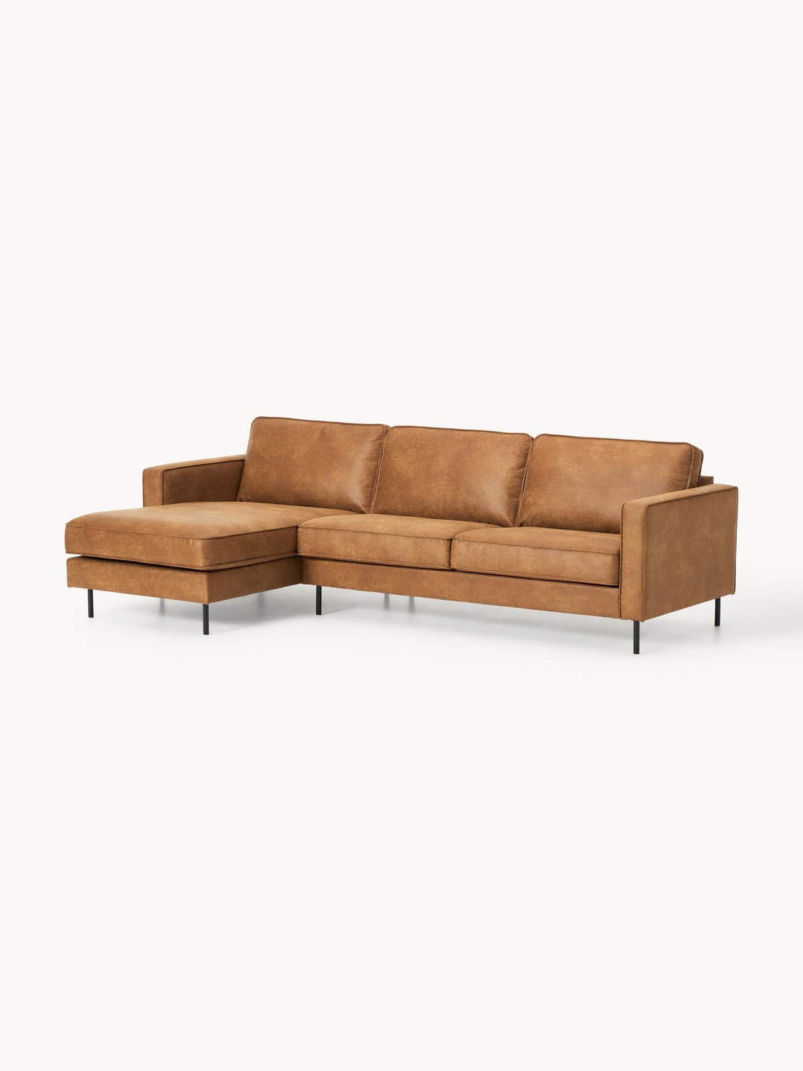 Pellio Leather Corner Sofa (3-seater)