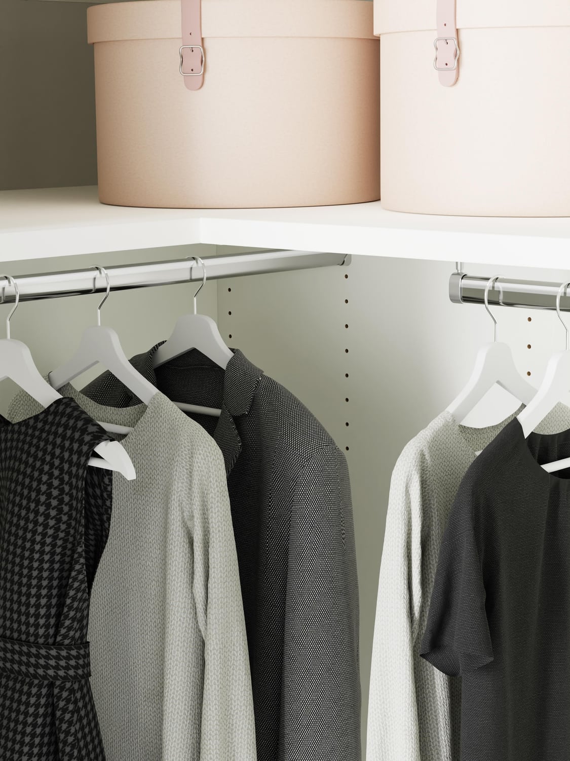 Dosso Modular Corner Wardrobe, 215 cm Wide — available in several sizes