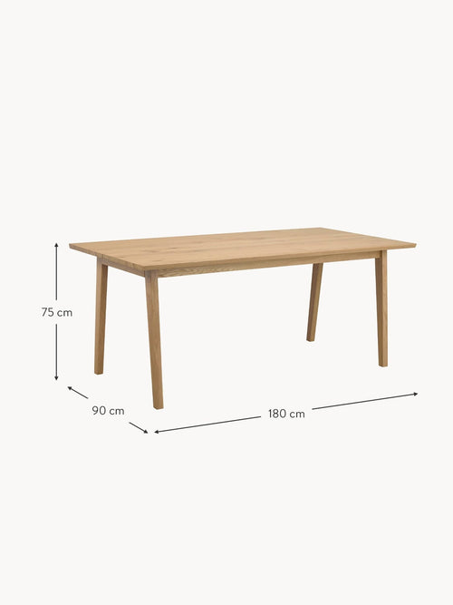 Almenno Extendable Dining Table, 180 - 280 x 90 cm