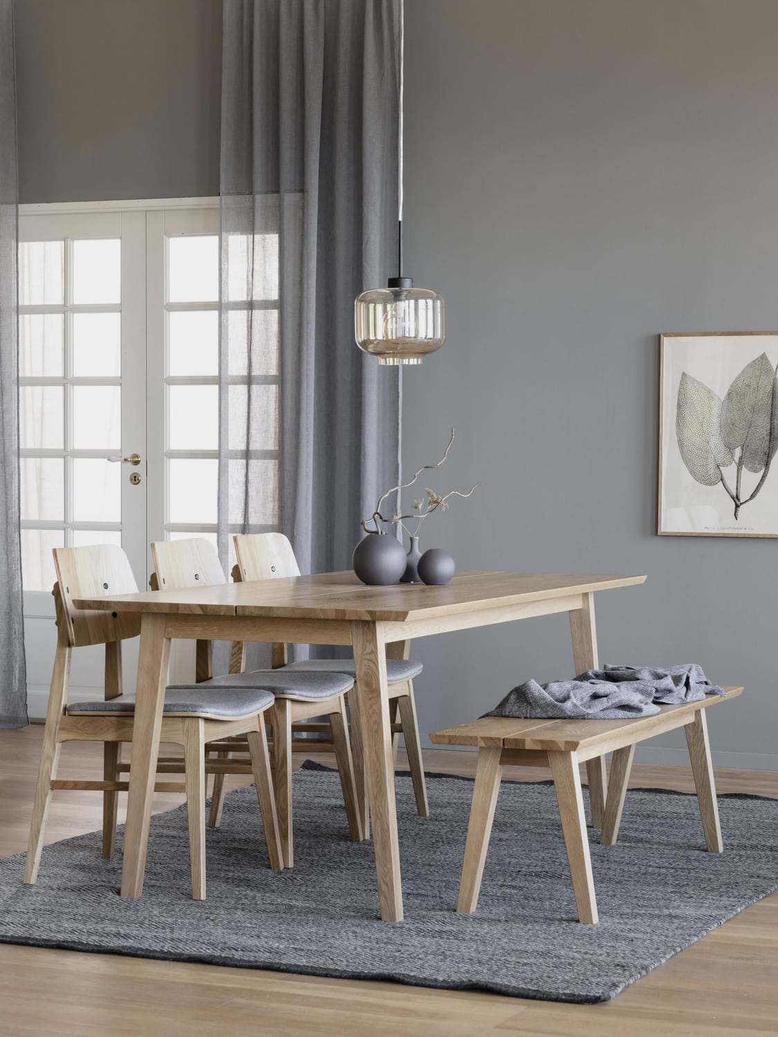 Almenno Extendable Dining Table, 180 - 280 x 90 cm