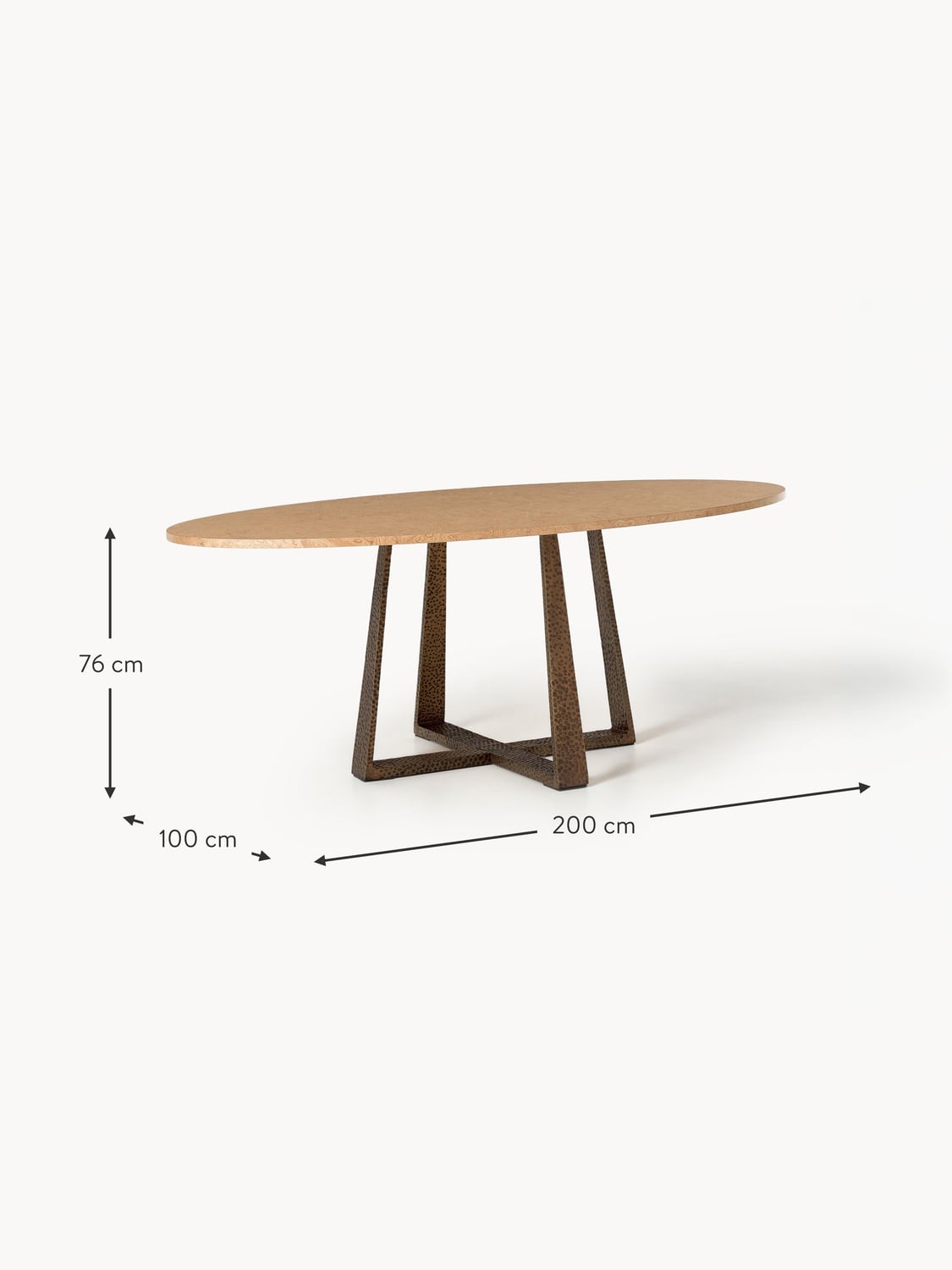 Plesio Oval Dining Table — available in several sizes