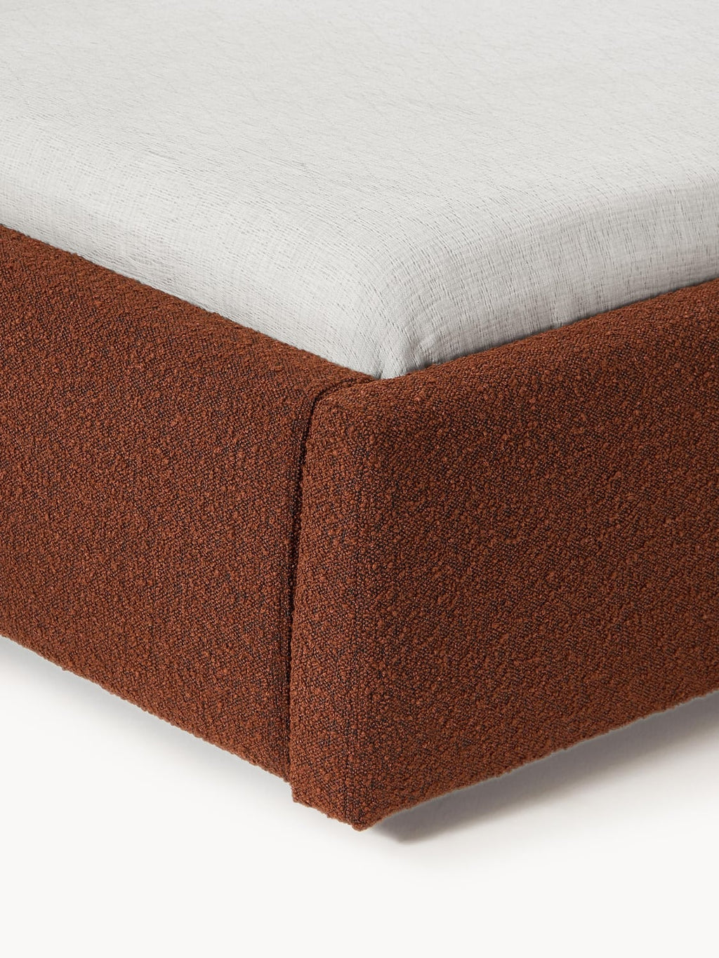 Rovello Upholstered Bouclé Bed
