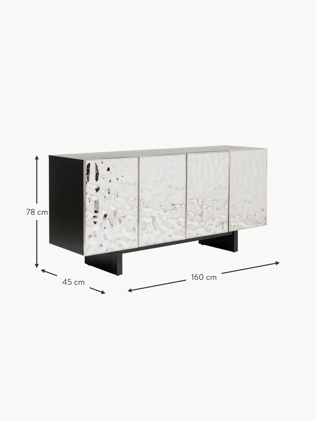 Ossuccio Stainless Steel Sideboard