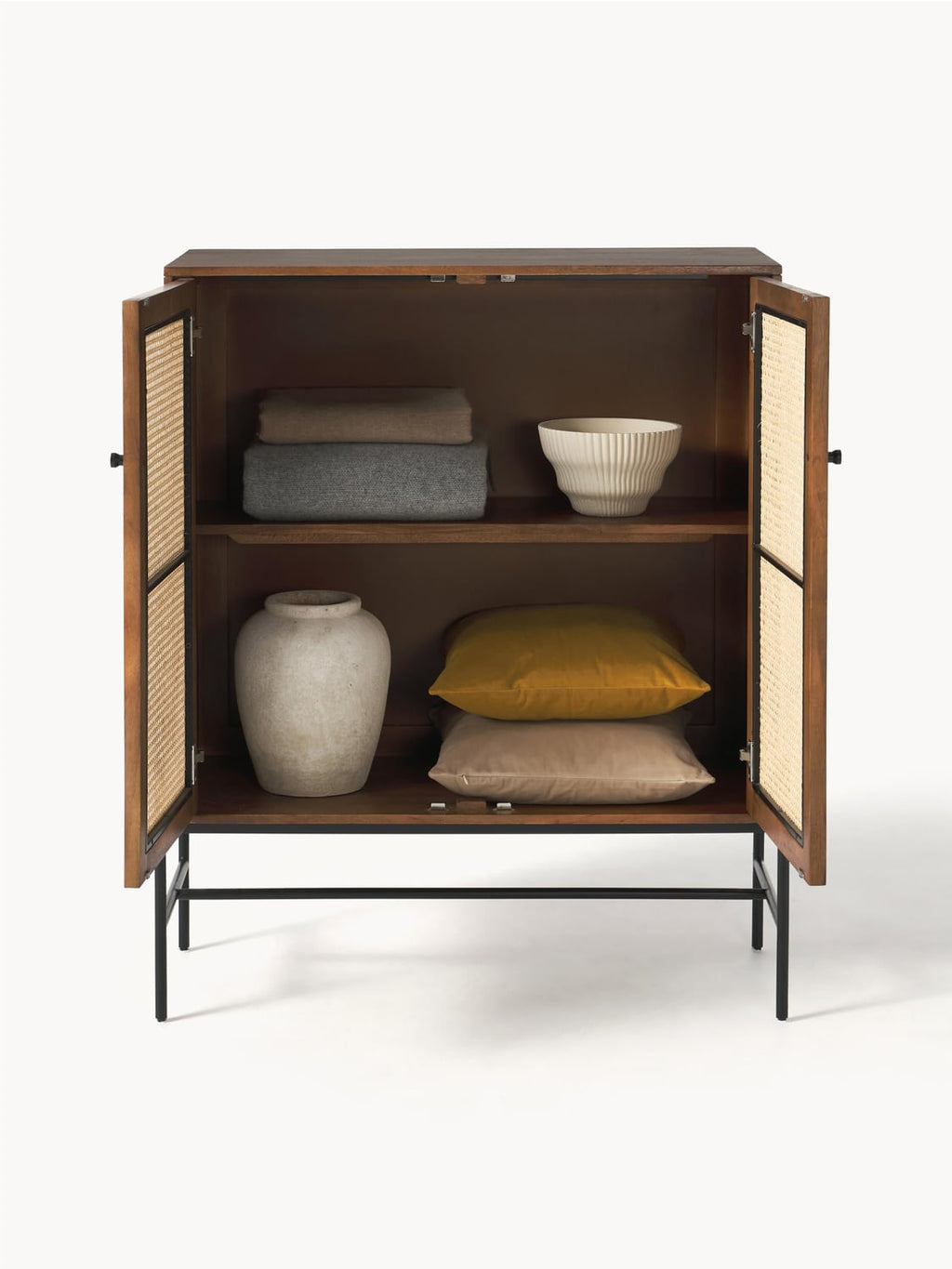 Bellagio Highboard with Viennese Wickerwork