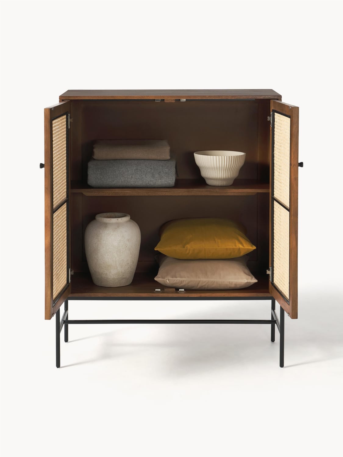 Bellagio Highboard with Viennese Wickerwork