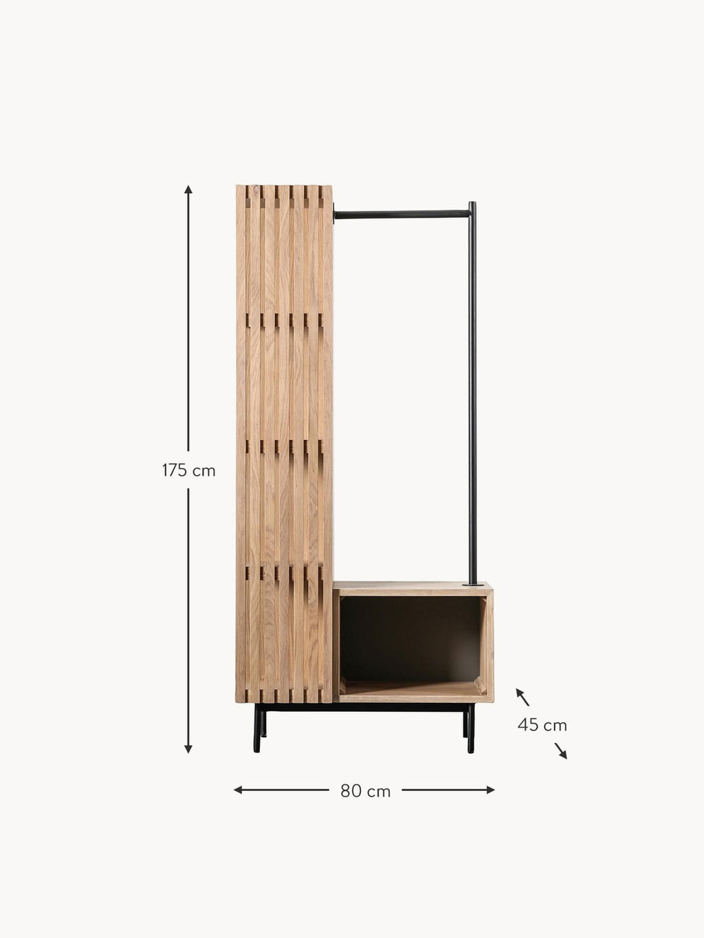 Tavernerio Wooden Coat Stand