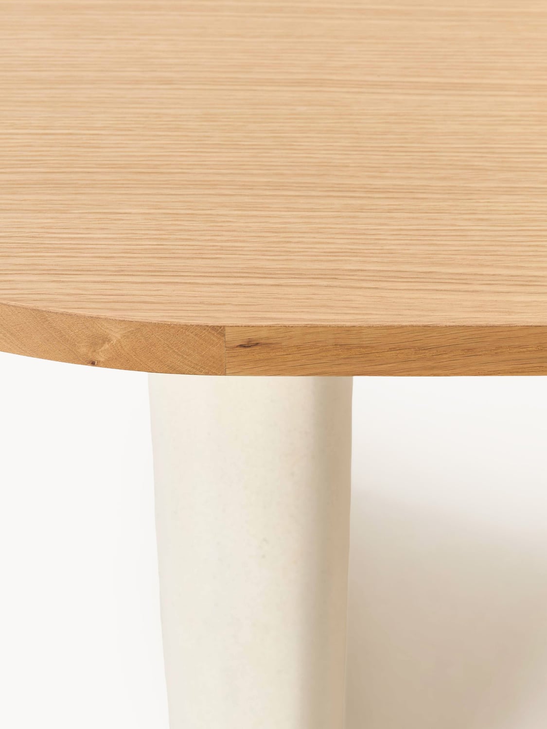 Garzeno Oval Oak Wood Dining Table — available in several sizes