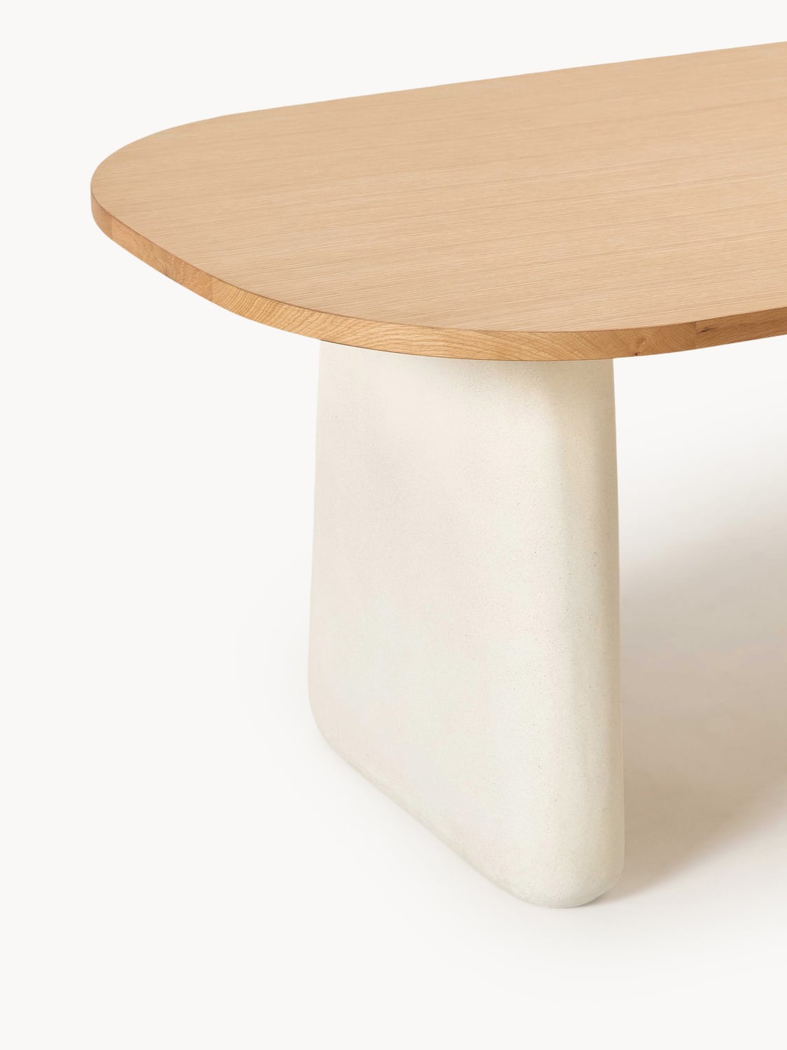 Garzeno Oval Oak Wood Dining Table — available in several sizes