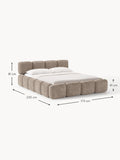 Valbrona Upholstered Teddy Bouclé Bed