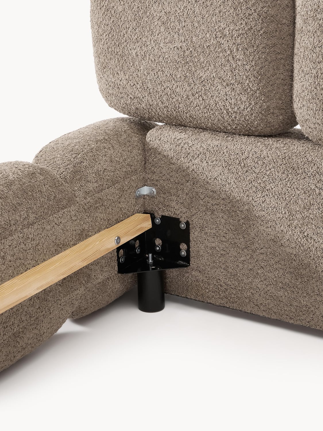 Valbrona Upholstered Teddy Bouclé Bed