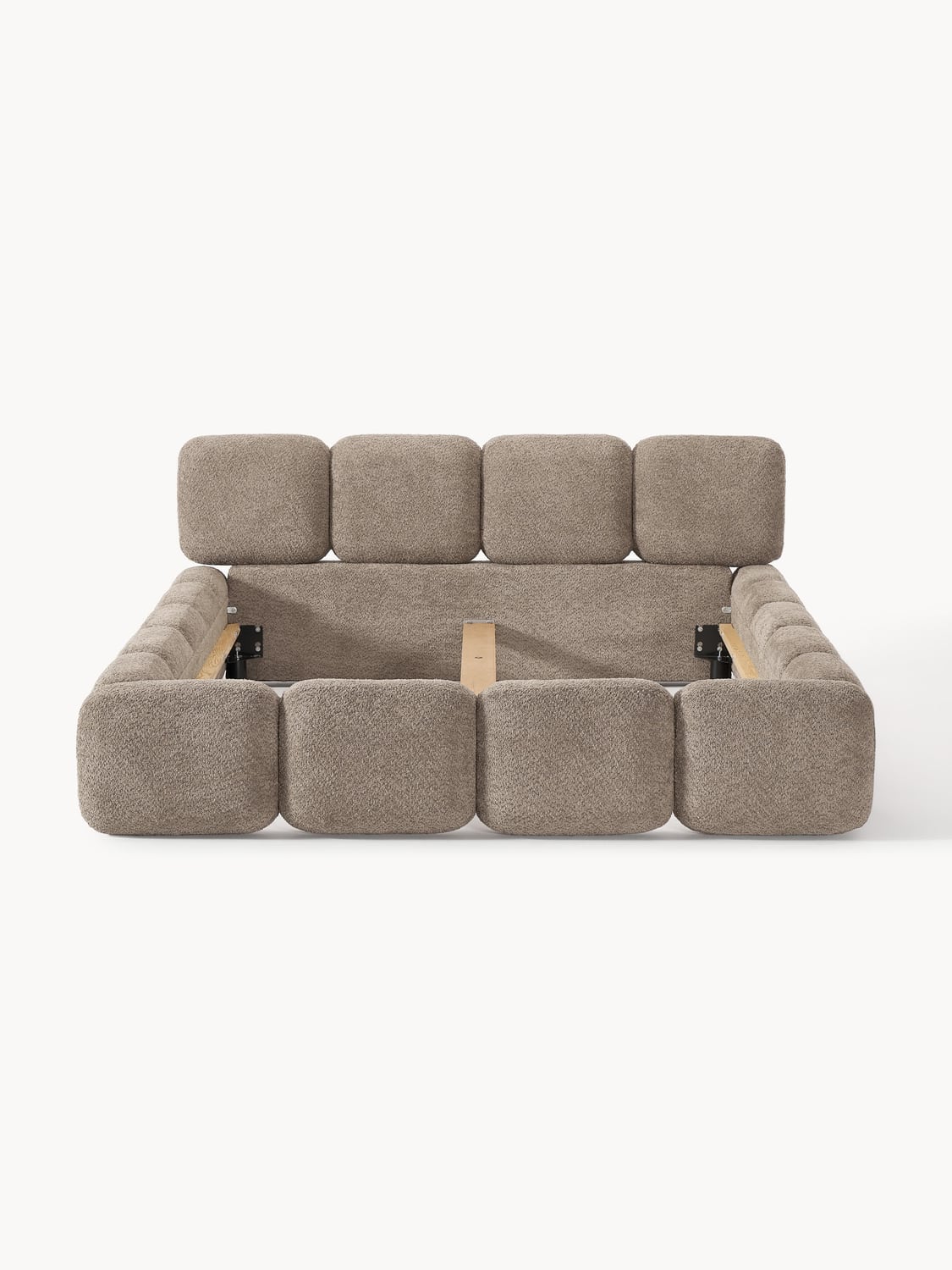 Valbrona Upholstered Teddy Bouclé Bed