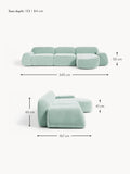 Bellara Modular Teddy Corner Sofa (4-seater)