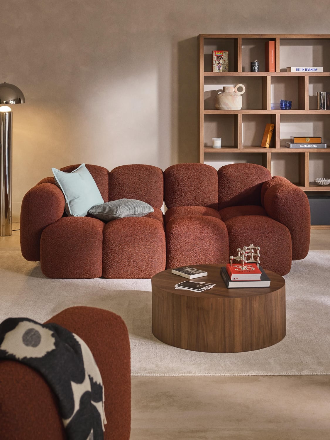 Valbrona Bouclé Modular Sofa (3-seater)