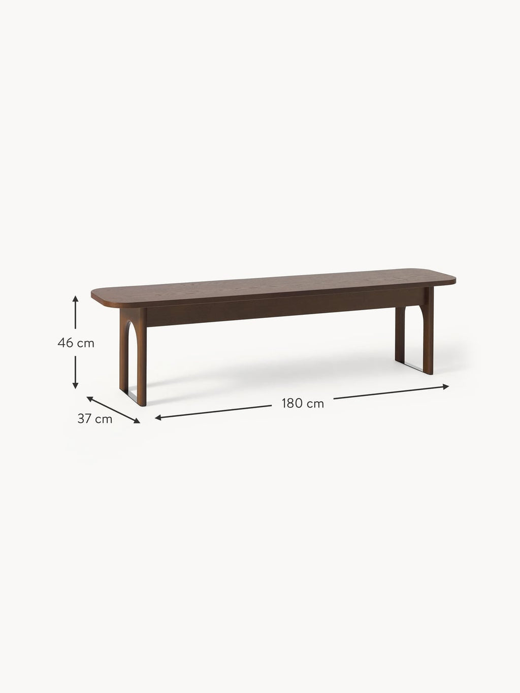 Anzano Wooden Bench, various sizes