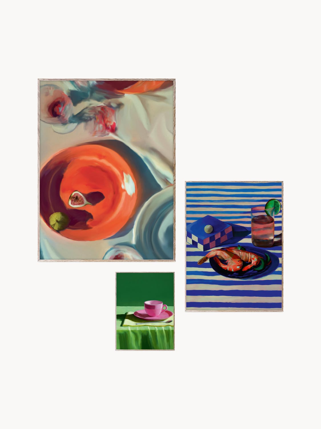 Casnate Artwall No. 08 with Frame (set of 3)