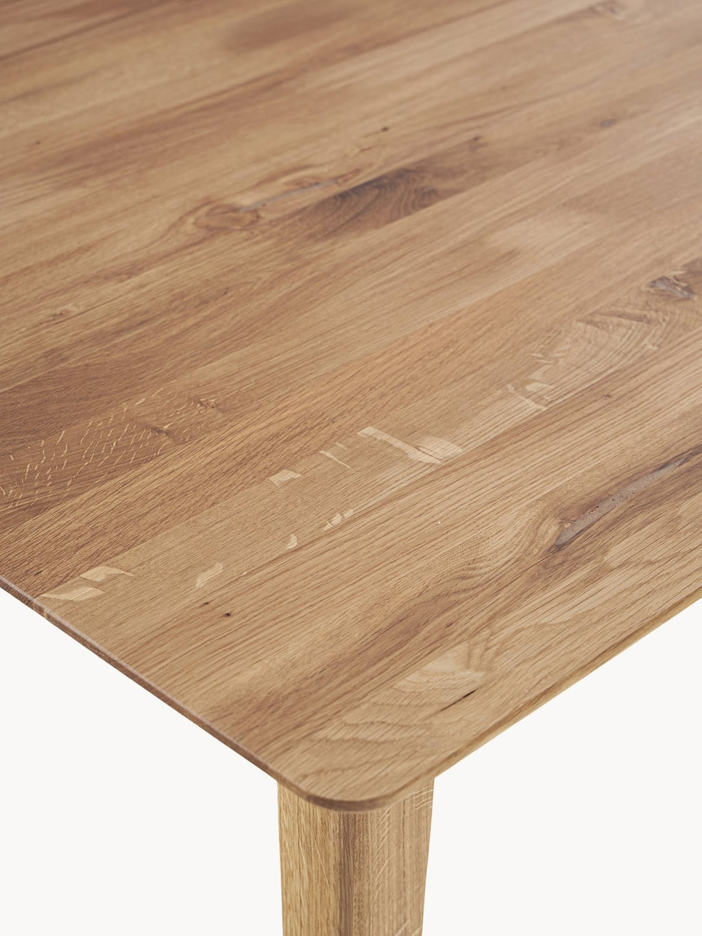 Mozzate Oak Wood Dining Table — available in several sizes
