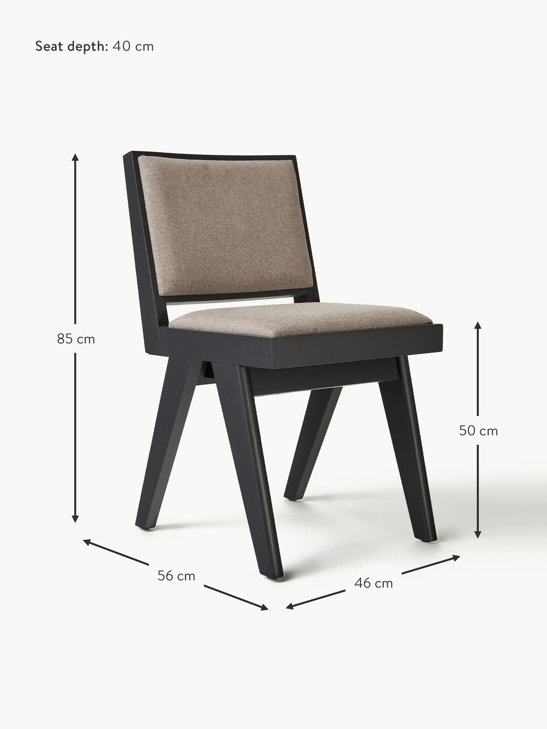 Dosso Upholstered Wooden Dining Chair