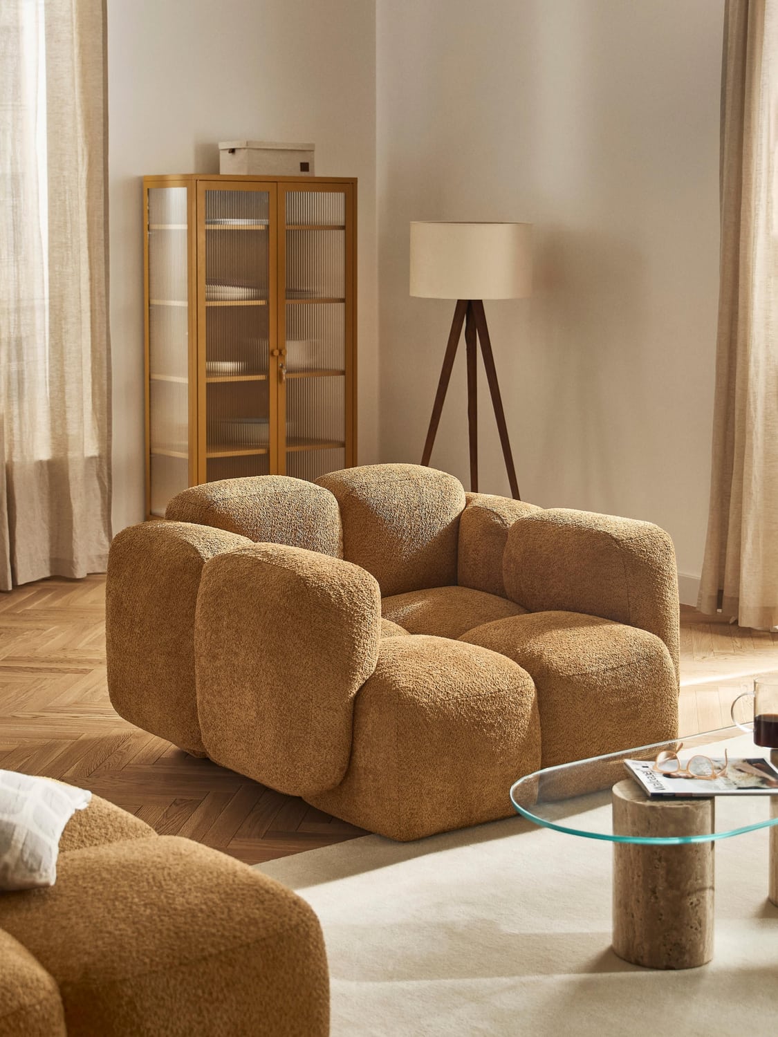 Valbrona Teddy Bouclé Lounge Chair