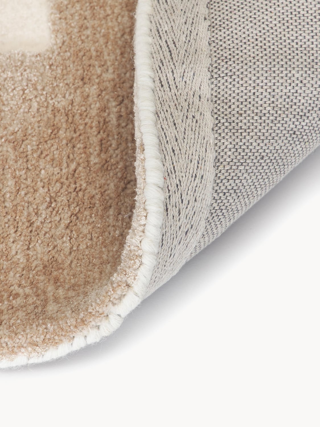 Ossuccio High-Low Wool Rug, Hand-Tufted