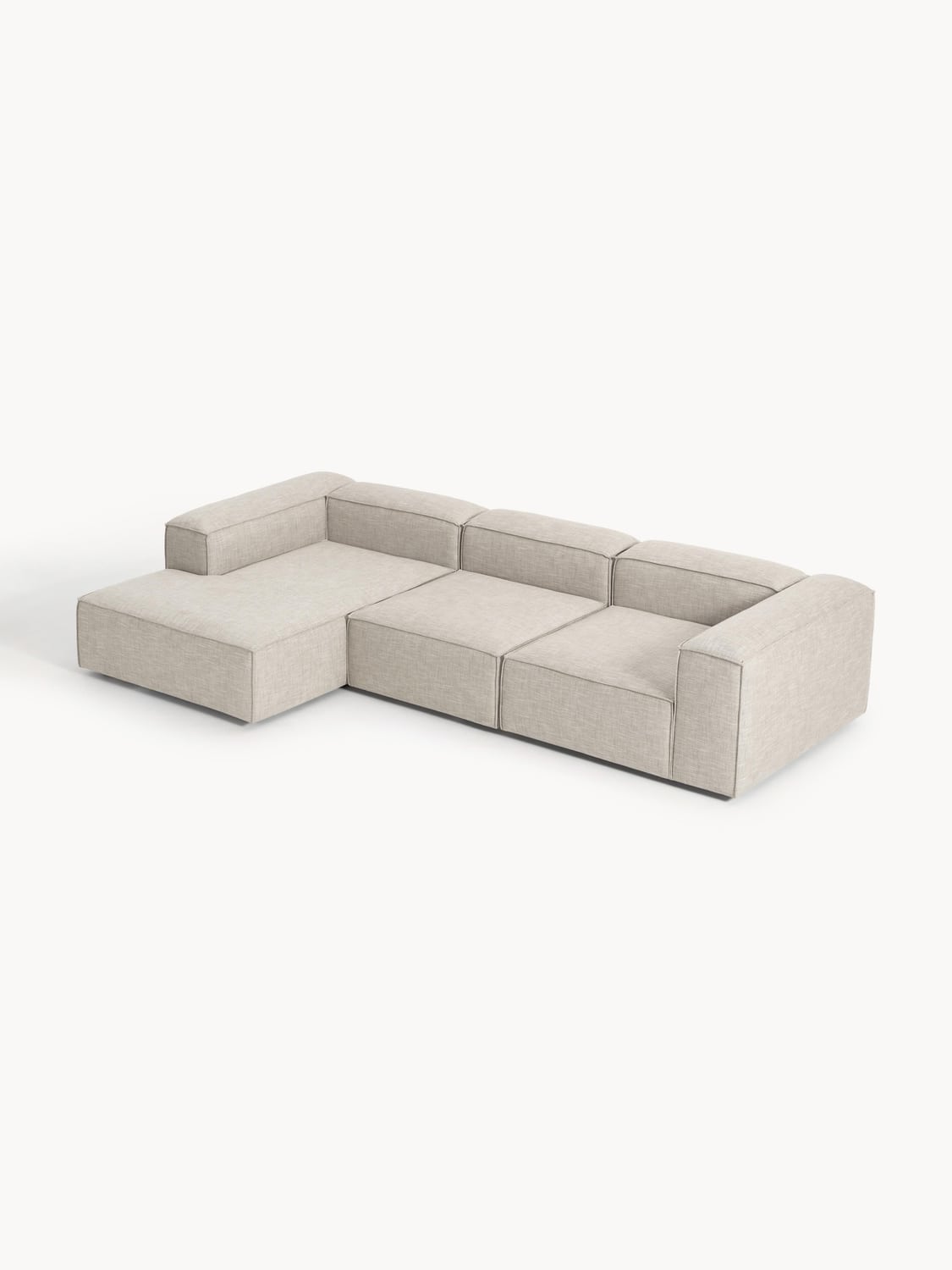 Tavordo Linen Blend Modular Corner Sofa (4-seater)
